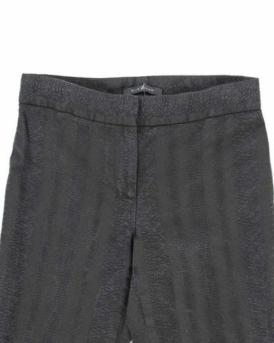 Elie Tahari Black Textured Trousers - W26 L31