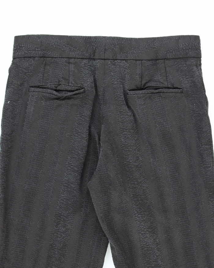 Elie Tahari Black Textured Trousers - W26 L31
