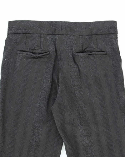 Elie Tahari Black Textured Trousers - W26 L31