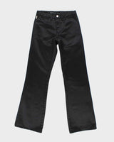 Vintage Y2k 00s GX Black Shiny Bootcut Trousers - W26 L31
