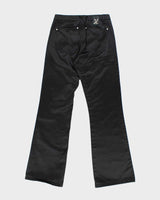 Vintage Y2k 00s GX Black Shiny Bootcut Trousers - W26 L31