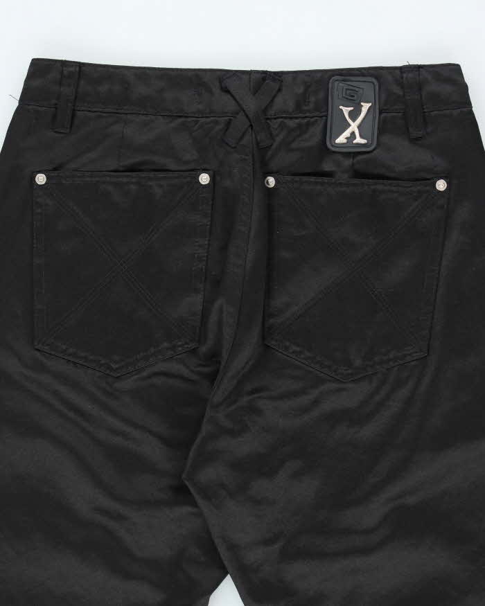 Vintage Y2k 00s GX Black Shiny Bootcut Trousers - W26 L31