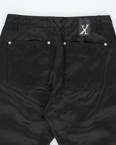 Vintage Y2k 00s GX Black Shiny Bootcut Trousers - W26 L31