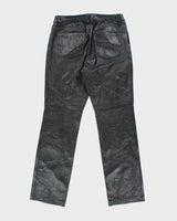 Vintage Women's GAP Bootcut Fit Leather Trousers - W28 L30