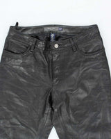 Vintage Women's GAP Bootcut Fit Leather Trousers - W28 L30