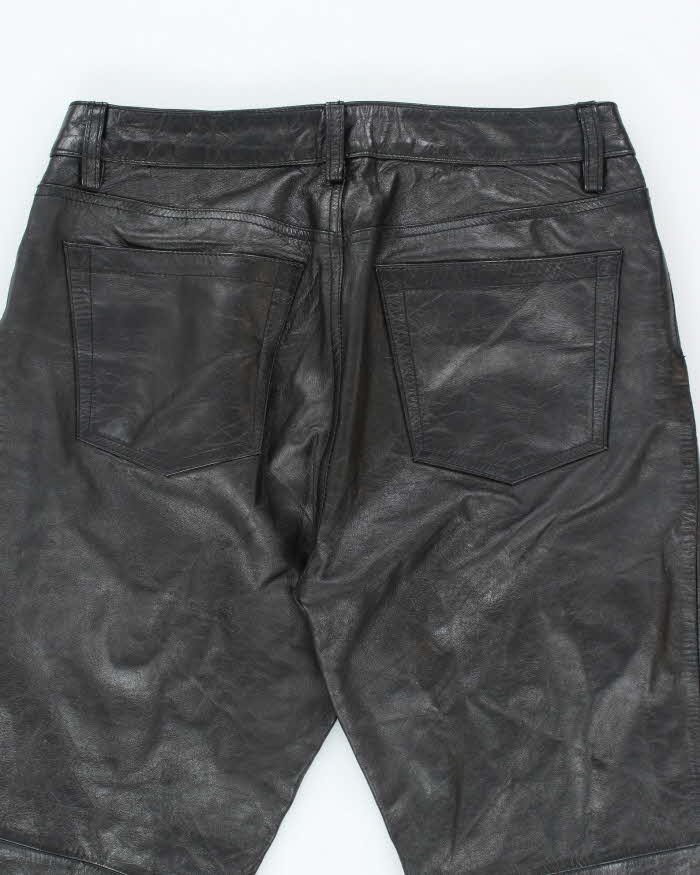 Vintage Women's GAP Bootcut Fit Leather Trousers - W28 L30