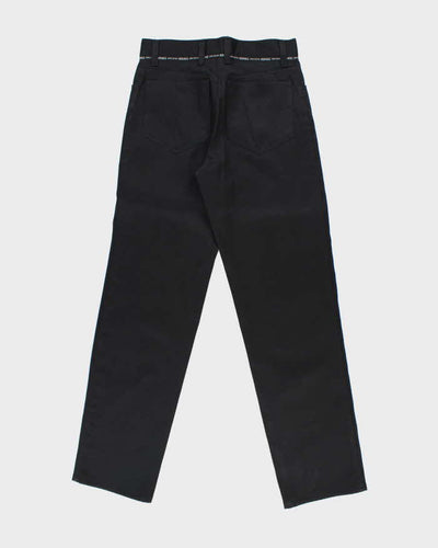 Vintage 90s Versace Black Trousers - W30 L32