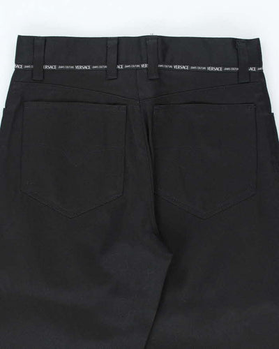 Vintage 90s Versace Black Trousers - W30 L32