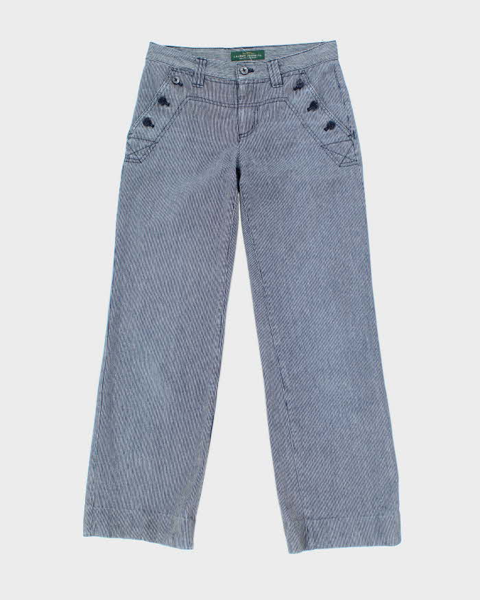 Vintage Ralph Lauren Cotton Striped Trousers - W30 L30