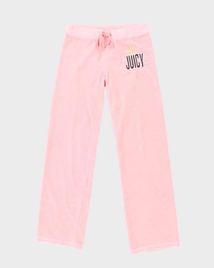 Vintage Y2k 00s Juicy Couture Velour Tracksuit Bottoms - L