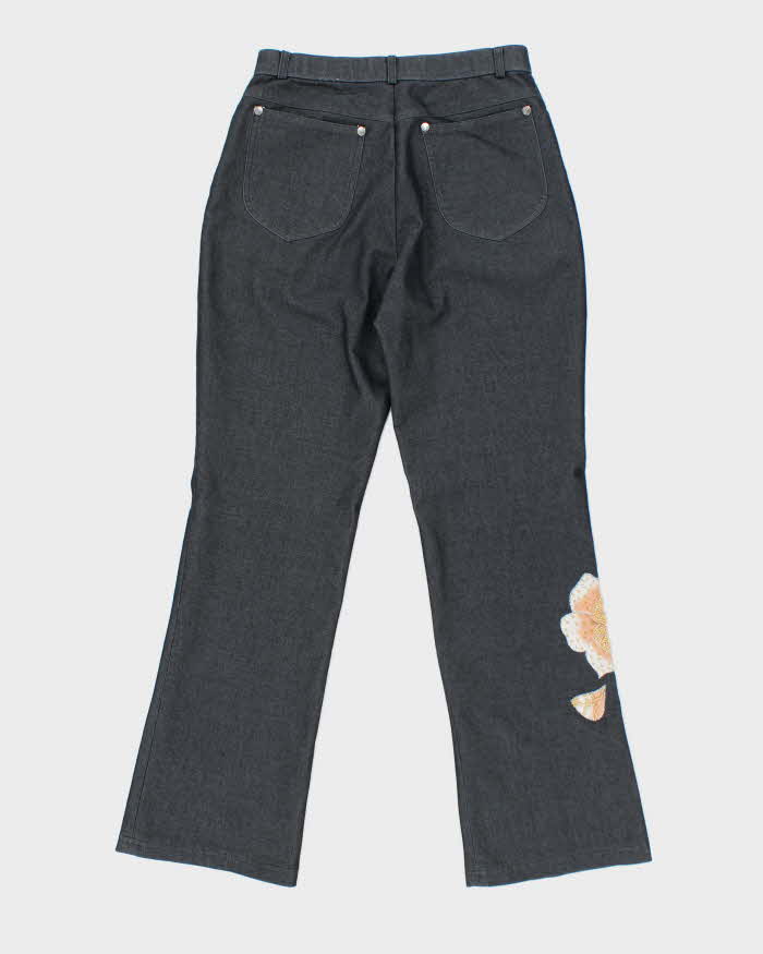 Vintage 90s Chau Fai Beaded Stretchy Trousers - W26 L27