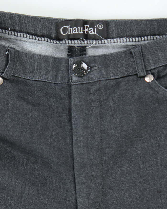 Vintage 90s Chau Fai Beaded Stretchy Trousers - W26 L27