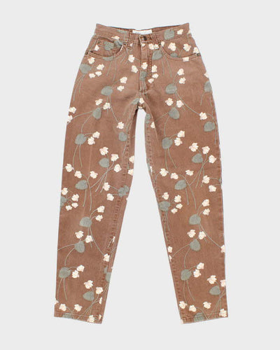 Blumarine Brown Floral Print Trousers - S