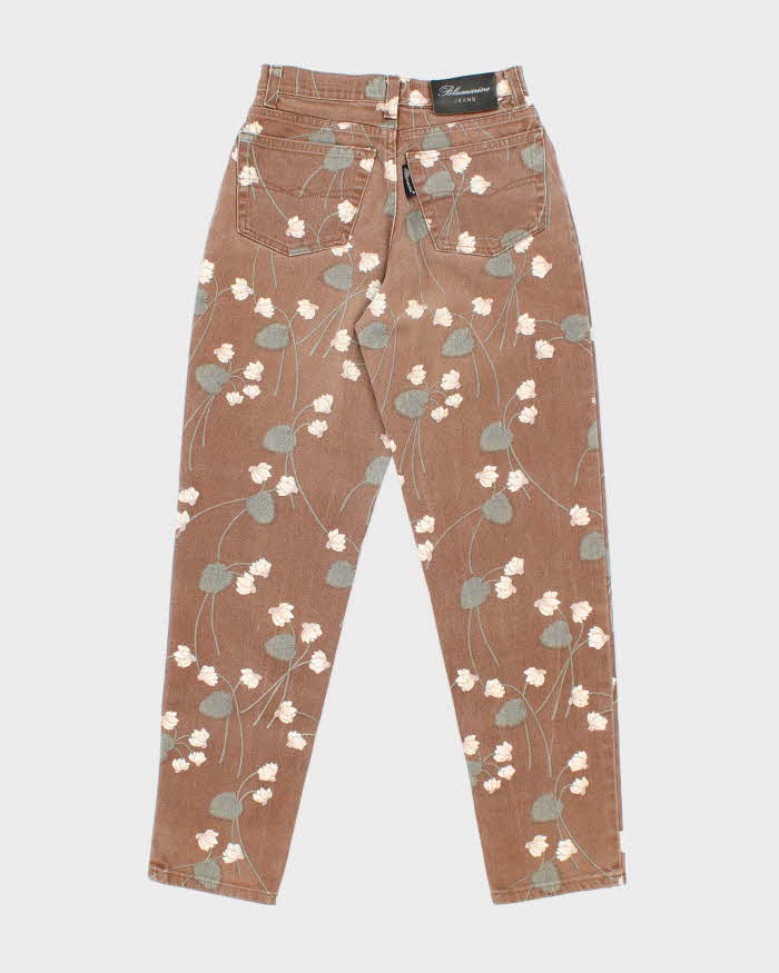 Blumarine Brown Floral Print Trousers - S