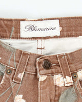 Blumarine Brown Floral Print Trousers - S