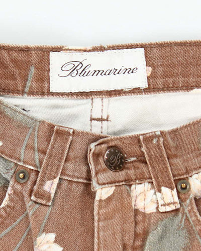 Blumarine Brown Floral Print Trousers - S