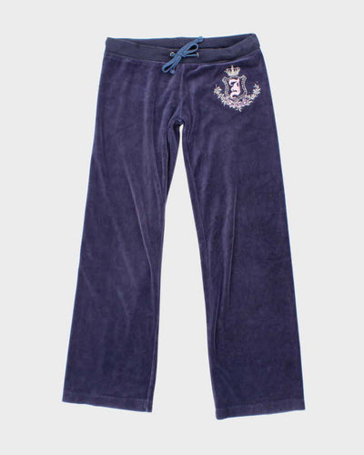 Vintage Y2K Juicy Couture Embroidered Flared Tracksuit Bottoms - W28 L29