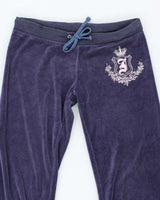 Vintage Y2K Juicy Couture Embroidered Flared Tracksuit Bottoms - W28 L29