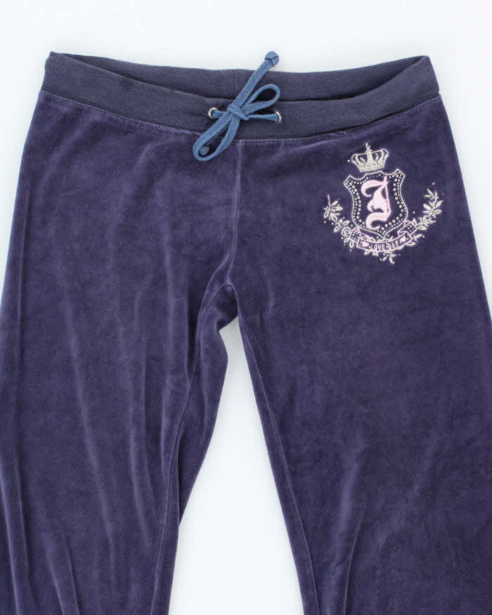 Vintage Y2K Juicy Couture Embroidered Flared Tracksuit Bottoms - W28 L29