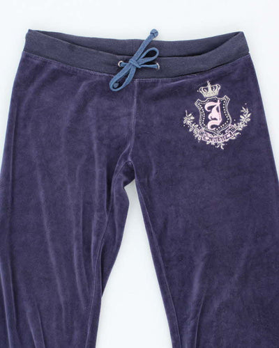 Vintage Y2K Juicy Couture Embroidered Flared Tracksuit Bottoms - W28 L29