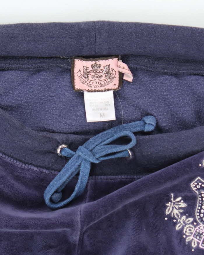 Vintage Y2K Juicy Couture Embroidered Flared Tracksuit Bottoms - W28 L29