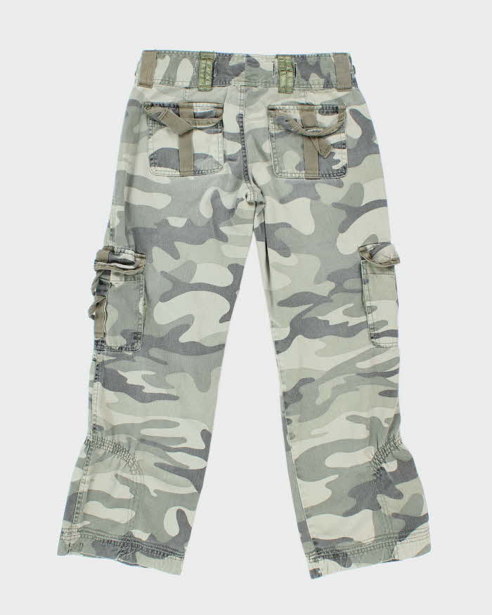 Vintage Y2k 00s Seduction Camouflage Cropped Trousers - W29 L27
