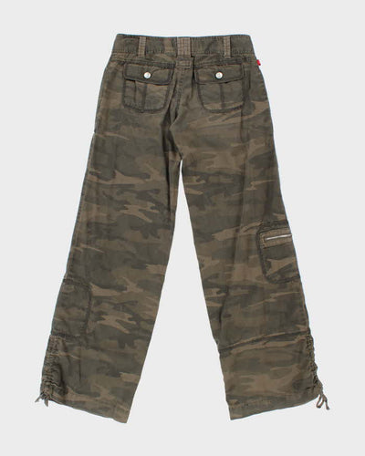 Vintage Y2k 00s Fire Camouflage Trousers - W27 L31