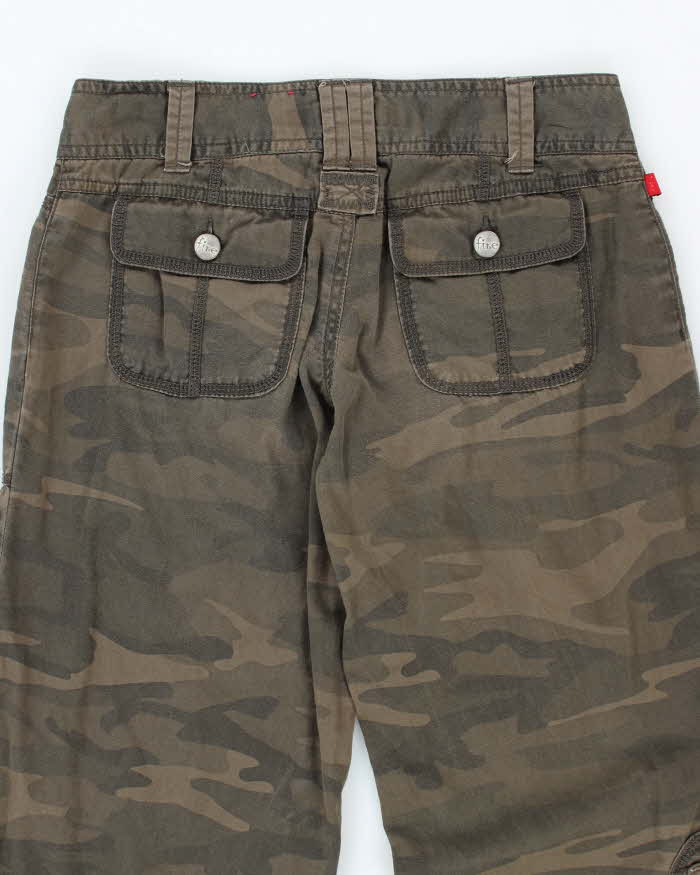 Vintage Y2k 00s Fire Camouflage Trousers - W27 L31