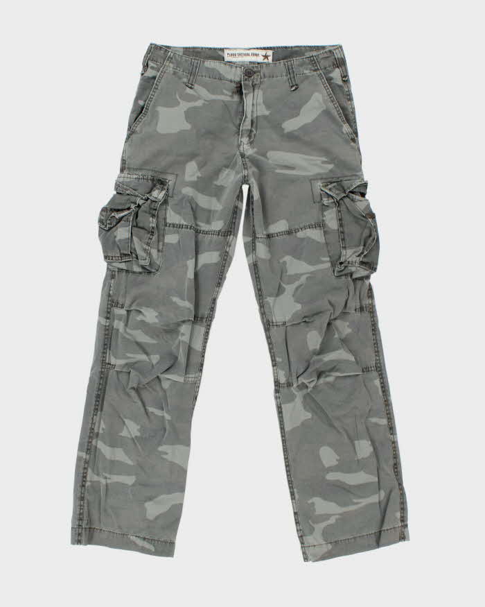 Vintage Y2k 00s Plugg Camouflage Trousers - W32 L31