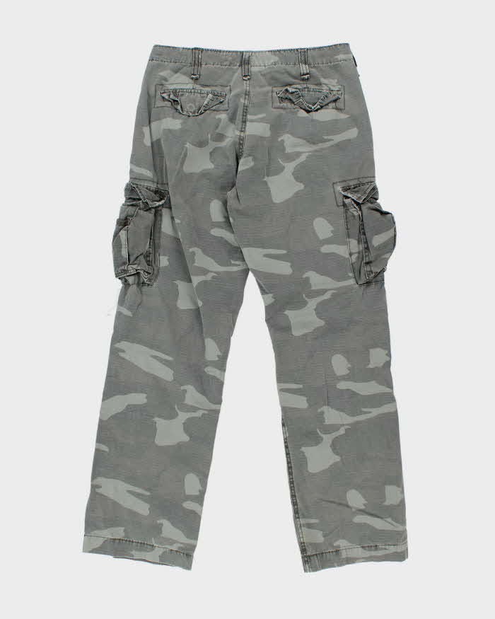 Vintage Y2k 00s Plugg Camouflage Trousers - W32 L31