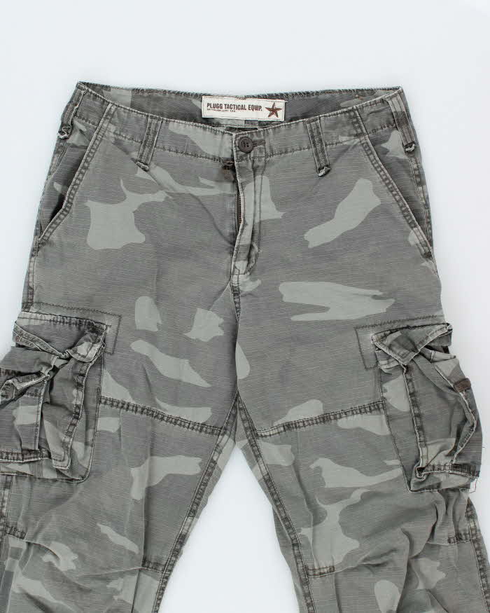 Vintage Y2k 00s Plugg Camouflage Trousers - W32 L31