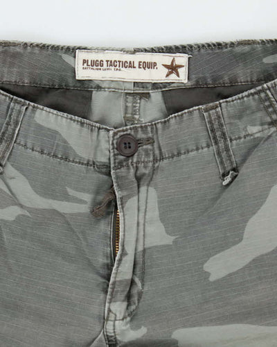 Vintage Y2k 00s Plugg Camouflage Trousers - W32 L31