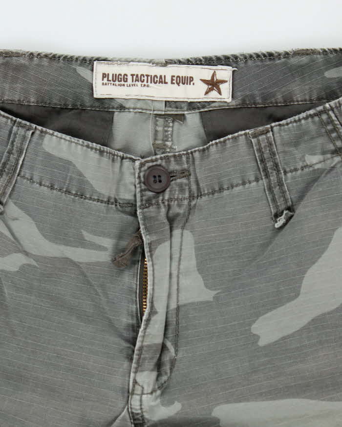 Vintage Y2k 00s Plugg Camouflage Trousers - W32 L31