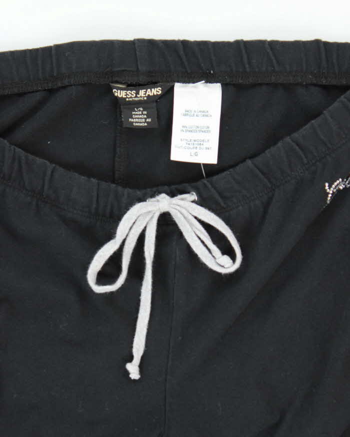 Vintage Y2K Guess Low Waisted Flared Tracksuit Bottoms - L
