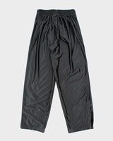 Vintage 90's Nike Side Popper Wide Leg Blackout Tracksuit Bottoms - M