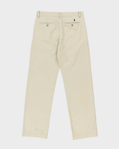 Vintage Ralph Lauren Straight Leg Beige Chinos - W30 L29