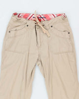 Bum Equipment Y2K Beige Cargo Trousers - M