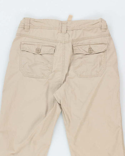 Bum Equipment Y2K Beige Cargo Trousers - M