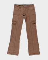 Garage Y2K Brown Low Rise Cargo Trousers - M