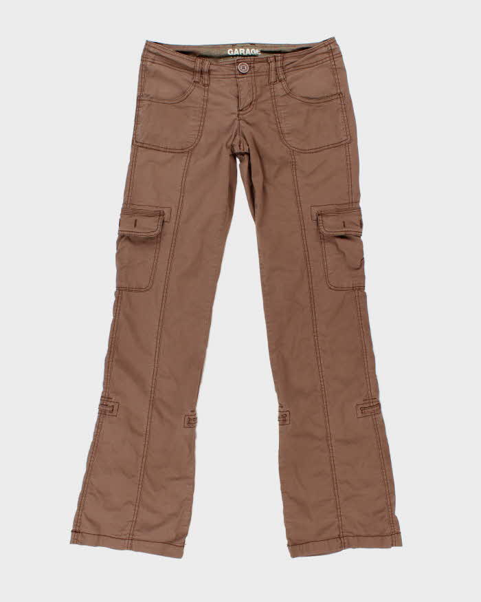Garage Y2K Brown Low Rise Cargo Trousers - M