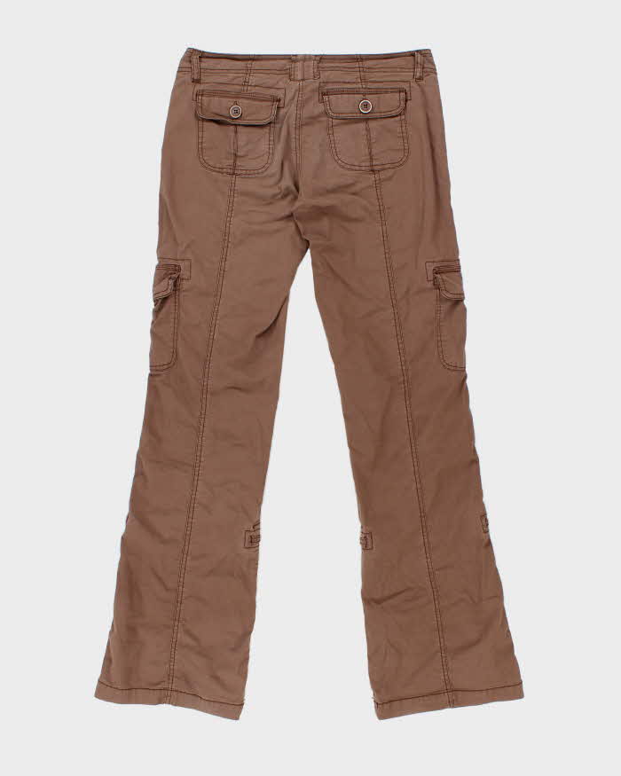 Garage Y2K Brown Low Rise Cargo Trousers - M