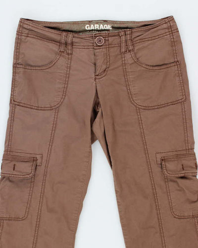Garage Y2K Brown Low Rise Cargo Trousers - M