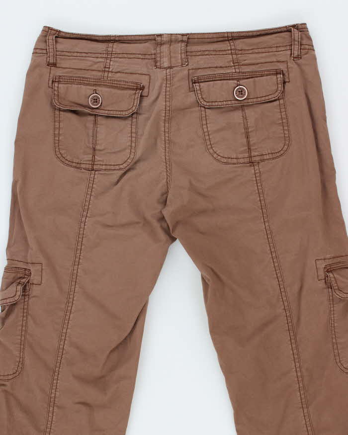 Garage Y2K Brown Low Rise Cargo Trousers - M