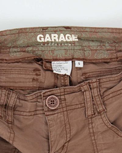 Garage Y2K Brown Low Rise Cargo Trousers - M