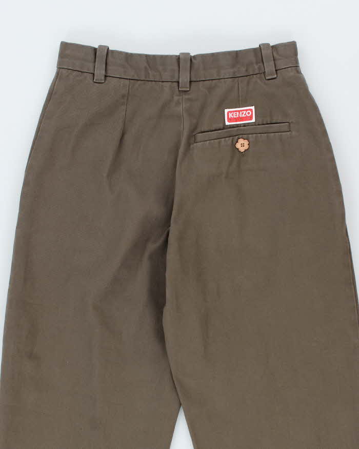 Kenzo Cool Brown High Waisted Trousers - XS
