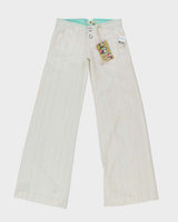 Y2k 00s Roxy Deadstock White Pinstripe Trousers - W28 L33