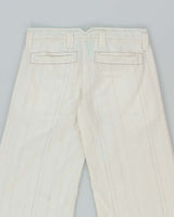 Y2k 00s Roxy Deadstock White Pinstripe Trousers - W28 L33