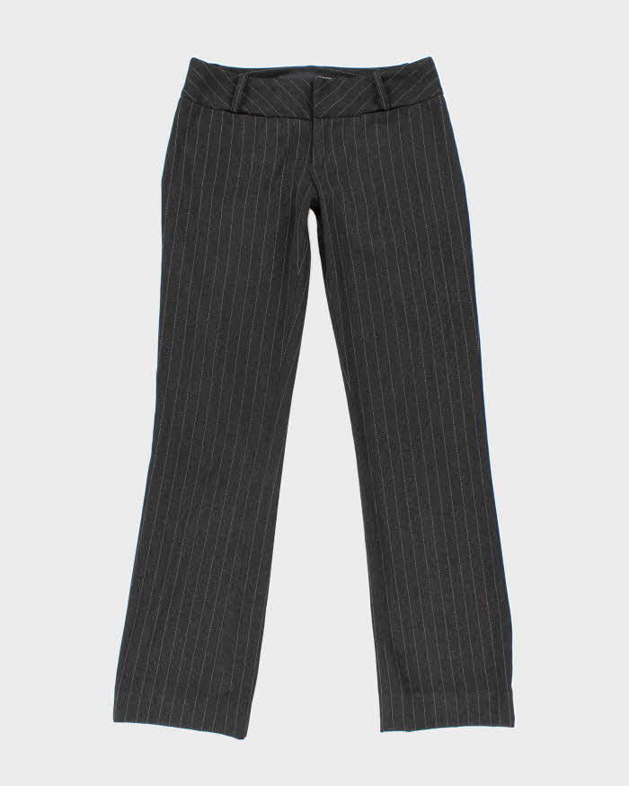 Y2k 00s Guess Black Pinstripe Tailored Trousers - W30 L31