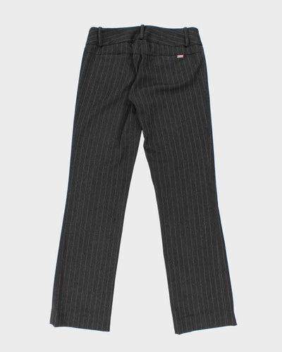 Y2k 00s Guess Black Pinstripe Tailored Trousers - W30 L31