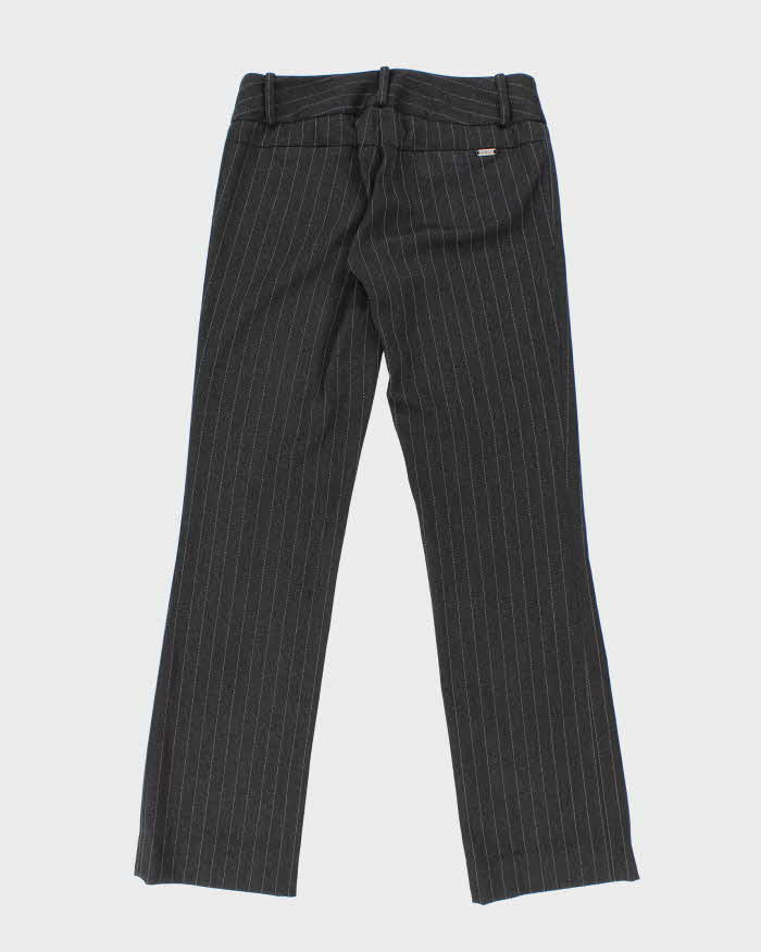 Y2k 00s Guess Black Pinstripe Tailored Trousers - W30 L31